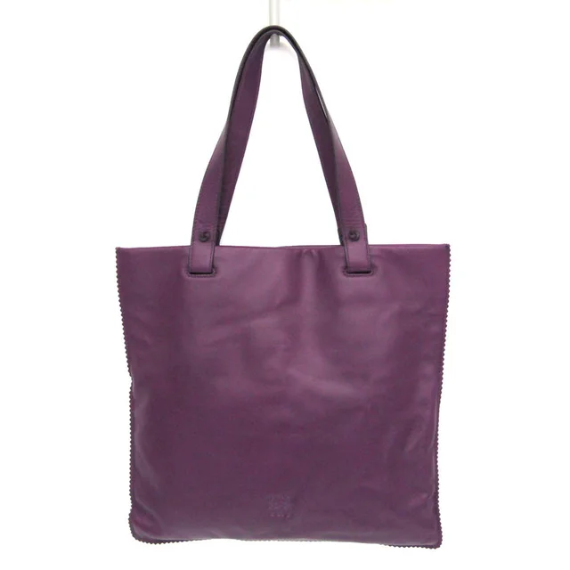 Loewe Anagram Women's Nappa Leather Tote Bag Purple in Purple Nappa leather from Elady