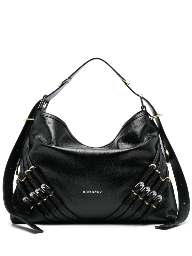Givenchy Voyou Medium Shoulder Bag — Black Calfskin in Black Calfskin from HEWI