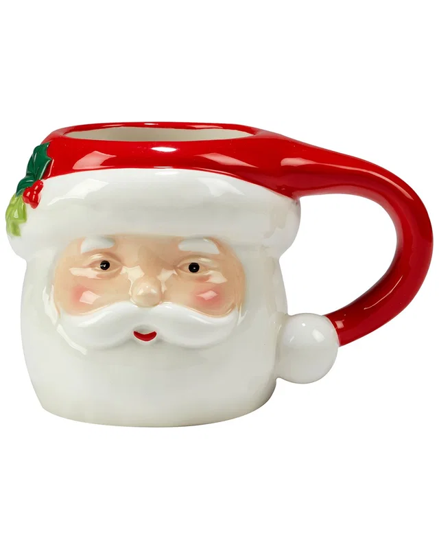 Certified International Holiday Magic Santa Set of Four 3D Mugs, image 1 of 1 from Rue La La