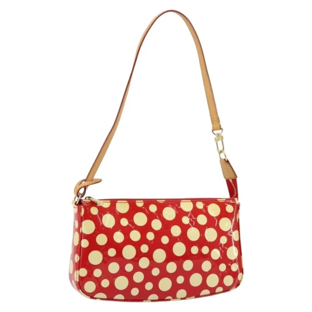 Louis Vuitton Pochette Accessoires Yayoi Kusama Painted Dots Monogram Vernis Red Patent_leather Bag in Red Patent leather from HEWI, photo 16 of 23