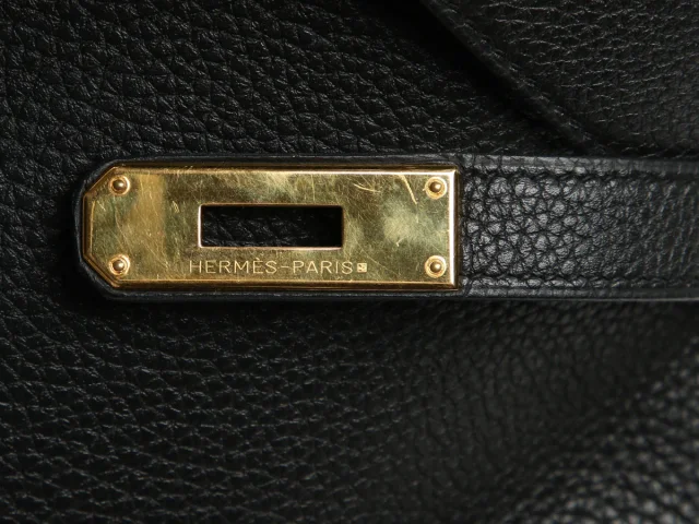 Hermès Togo Kelly 32 in Black Togo leather from Ann's Fabulous Finds, photo 8 of 11
