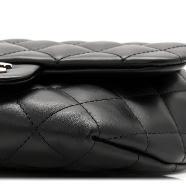 Chanel Quilted CC Uniform Flap Belt Bag Black in Black Calfskin from FASHIONPHILE, photo 10 of 10