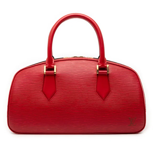 Red Louis Vuitton Epi Jasmine Handbag in Red Leather from Designer Revival