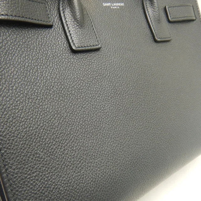 Saint Laurent Sac de Jour Baby Calf Handbag in Black Calfskin from LuxUness, photo 7 of 8