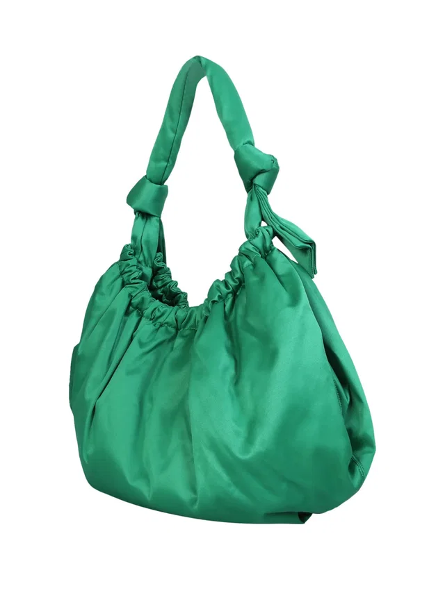 GANNI Passepartout Hobo Bag — Green Textile in Green from HEWI