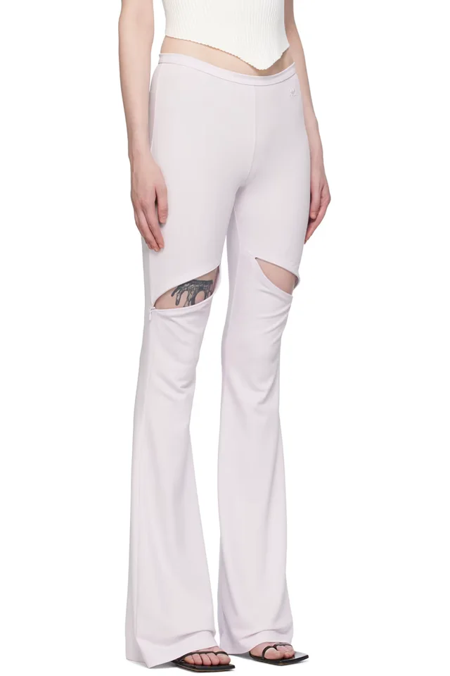 Courrèges Purple Ellipse Trousers, photo 2 of 3 from SSENSE