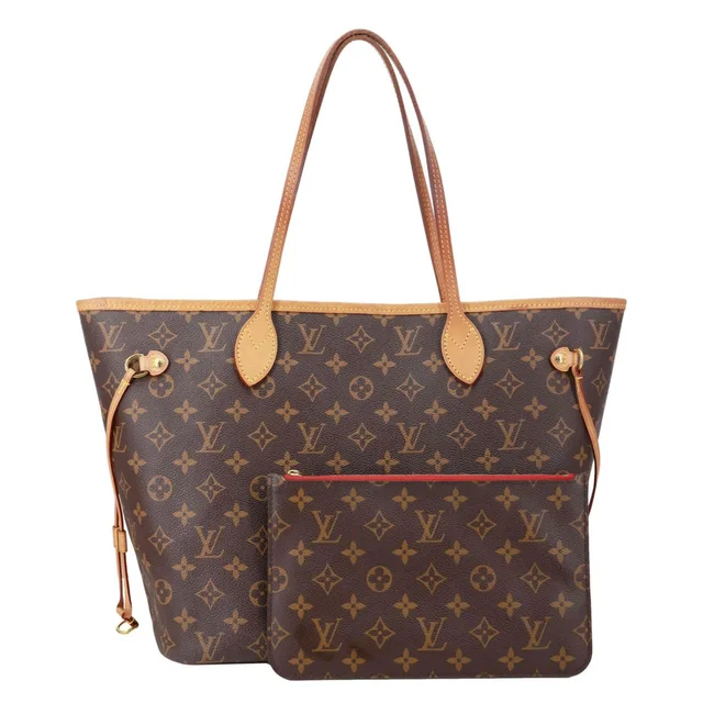 Louis Vuitton Neverfull MM Monogram Canvas Shoulder Bag Brown in Brown Coated canvas from Dallas Designer Handbags