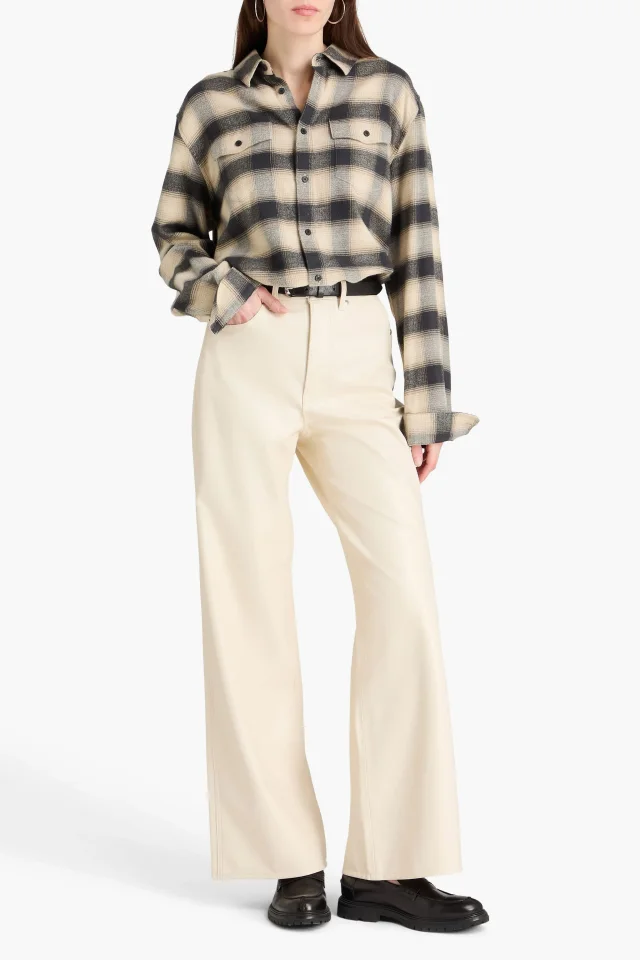 Veronica Beard Taylor Wide-Leg Pants in Cream, photo 2 of 3 from THE OUTNET
