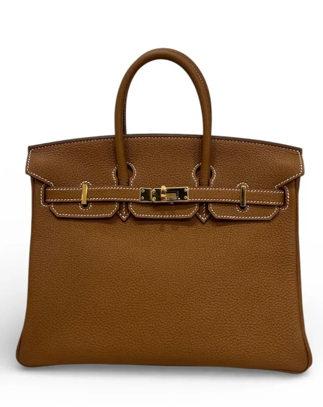 Hermès Birkin 25 Gold Togo with GHW - Full Set - B Stamp in Gold Togo leather from Luxury Promise