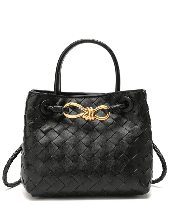 Tiffany & Fred Paris Woven Leather Top-Handle Bag, image 1 of 1 from Rue La La