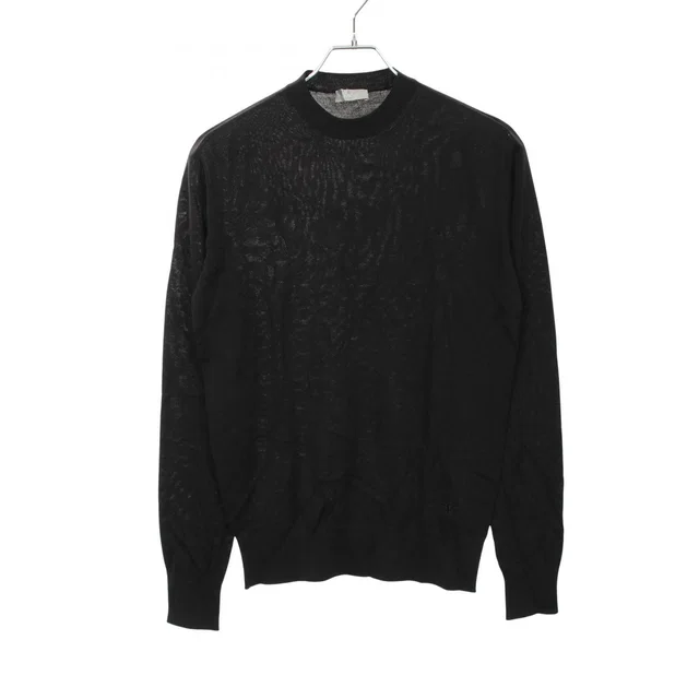 Dior Knit Bee Embroidery Crew Neck Wool Sweater in Wool from The Reluxe