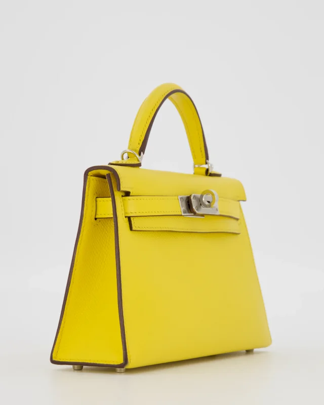 Hermès Mini Kelly II 20 Bag in Yellow Epsom leather from Sellier, photo 2 of 2