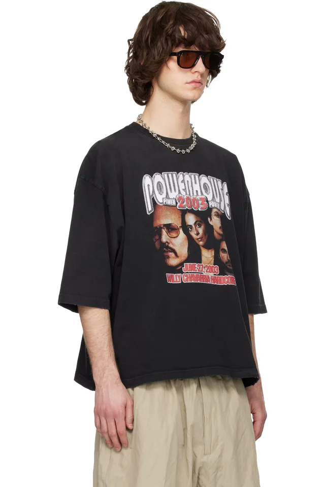 WILLY CHAVARRIA Black Powerhouse Northsider T-shirt, photo 2 of 4 from SSENSE