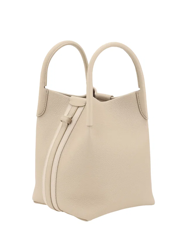 Loro Piana Bale Bucket Bag — Beige Calf Leather in Beige Calfskin from HEWI