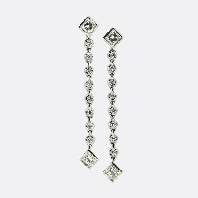 Tiffany & Co. Diamond Drop Earrings from The Vintage Jeweller