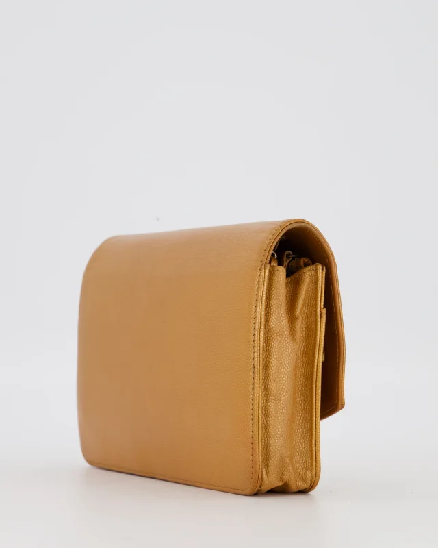 Chanel Gold Wallet on Chain Bag in Gold Caviar leather from Sellier, photo 15 of 22