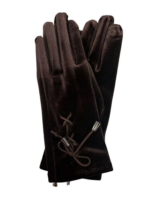 Marcus Adler Velvet Lace-Up Tech Glove, image 1 of 1 from Rue La La