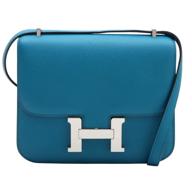 Hermès 2014 Constance Mini Bleu Izmir in Blue Epsom leather from VINTAGE QOO TOKYO
