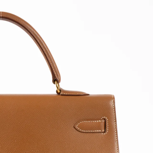 Hermès Kelly 35 Gold Courchevel GHW in Gold Leather from Labellov, photo 5 of 16