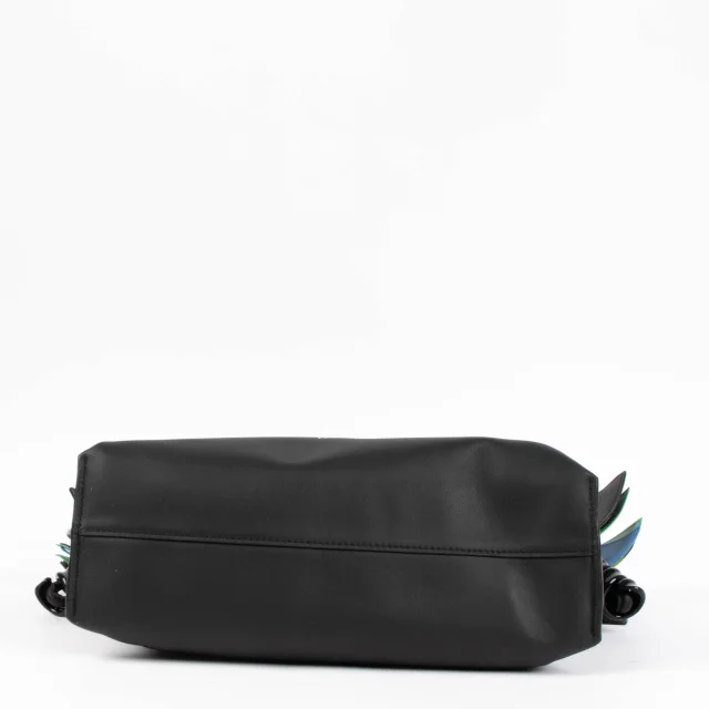 Loewe Medium Millefeuille Flamenco Clutch in Black Calfskin from Labellov, photo 5 of 8