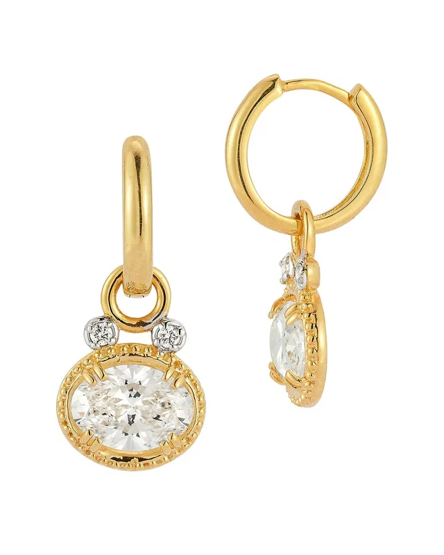 I. Reiss 14K 4.14 ct. tw. Lab-Grown Diamond Hoop Earrings, image 1 of 1 from Rue La La