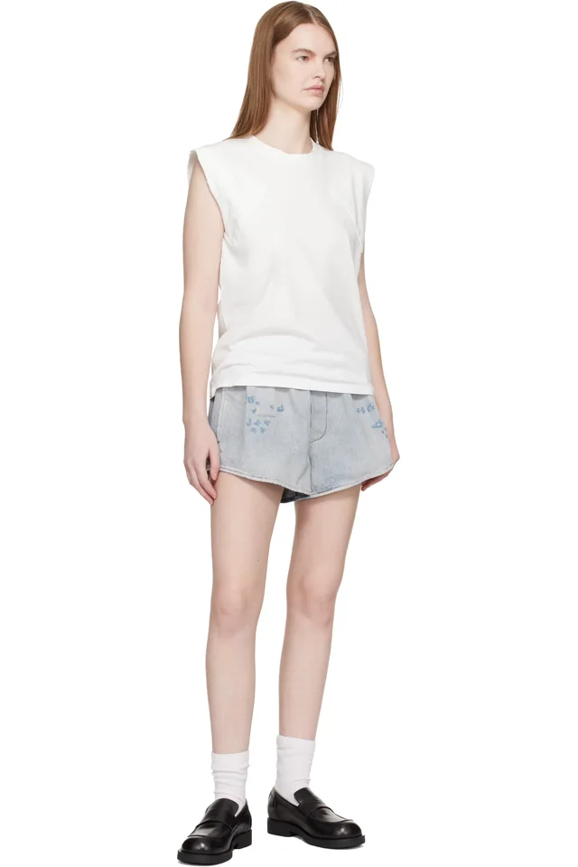 MM6 Maison Margiela Off-White Tank Top, photo 4 of 4 from SSENSE