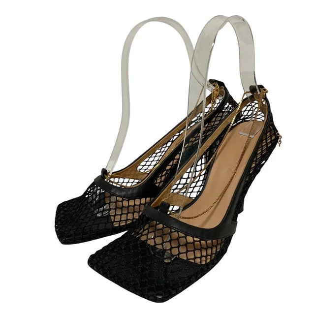Bottega Veneta Chain Mesh Pumps from LuxUness
