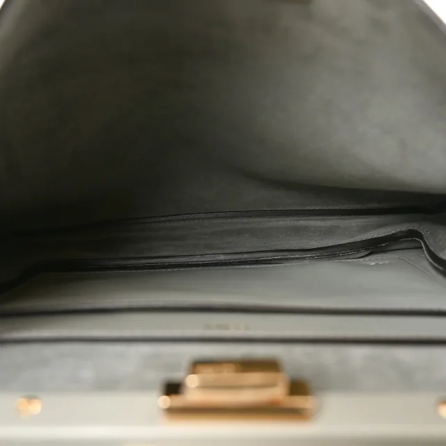 Fendi Vitello Fringe Medium Soft Peekaboo Matcha Latte in Suede from FASHIONPHILE, photo 5 of 10