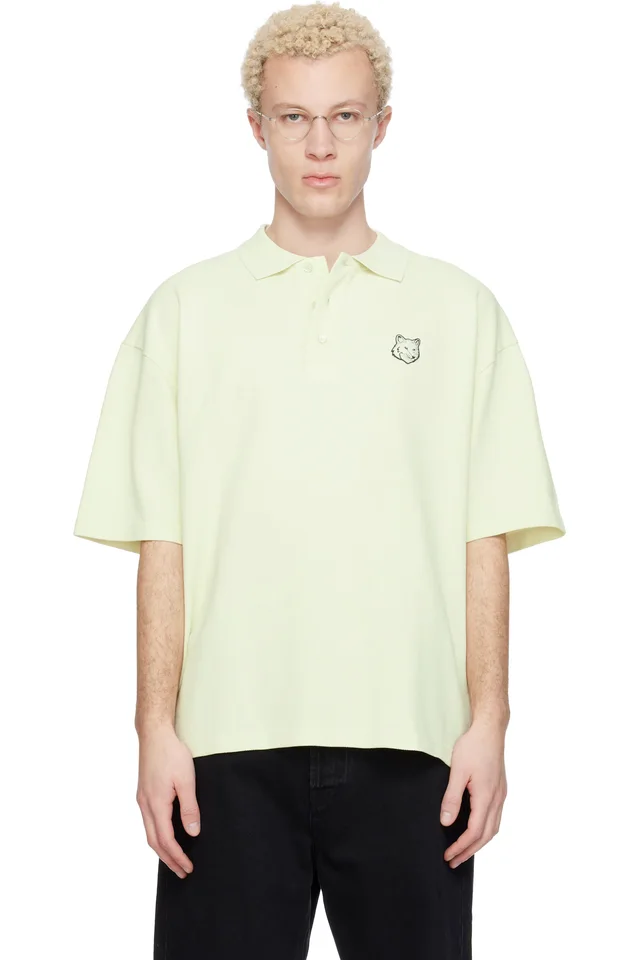Maison Kitsuné Green Fox Head Oversize Polo from SSENSE, photo 1 of 1