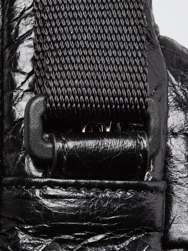 Balenciaga Textured Leather Explorer Camera Crossbody Bag in Black Leather from Yoogis, photo 4 of 8