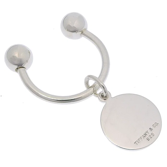 Return to Tiffany Circle Tag Key Ring 925 Sterling Silver Key in Silver from The Reluxe