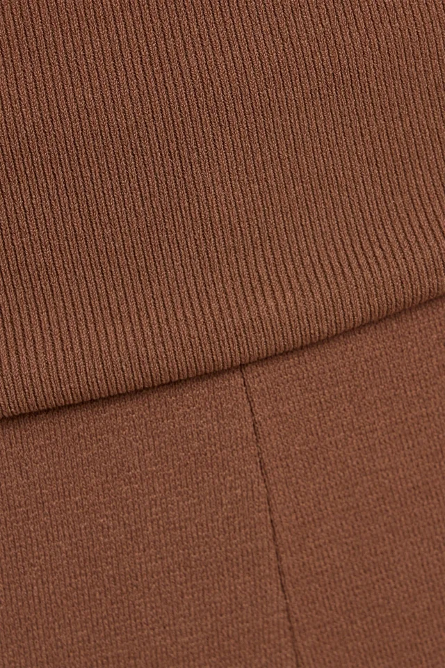 Stella McCartney Stretch-Knit Flared Pants in Brown, photo 4 of 4 from THE OUTNET