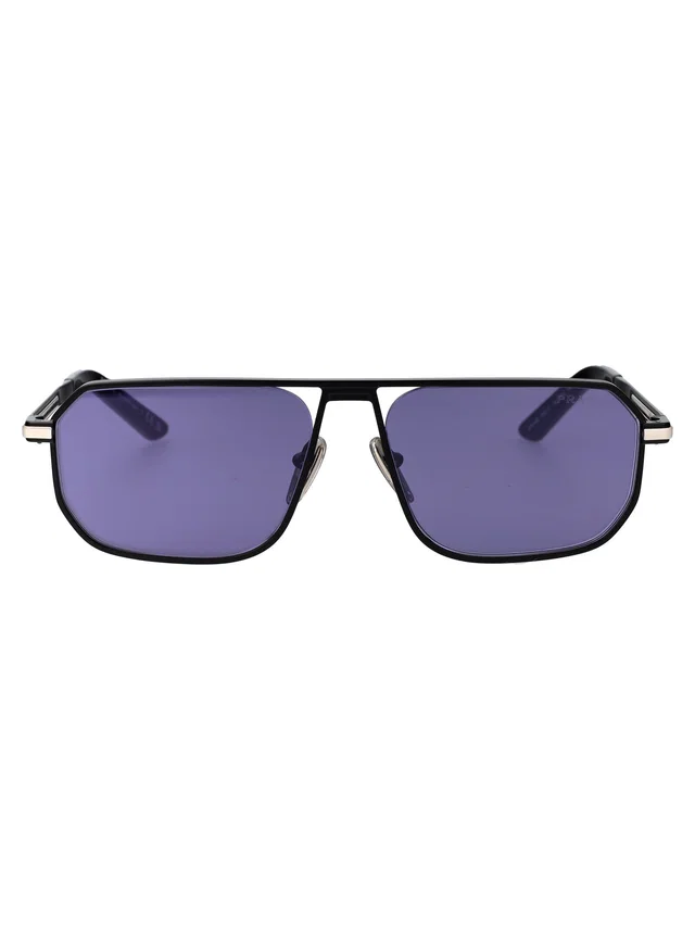 Prada 0pr Metal Frame Sunglasses — Black in Black from HEWI