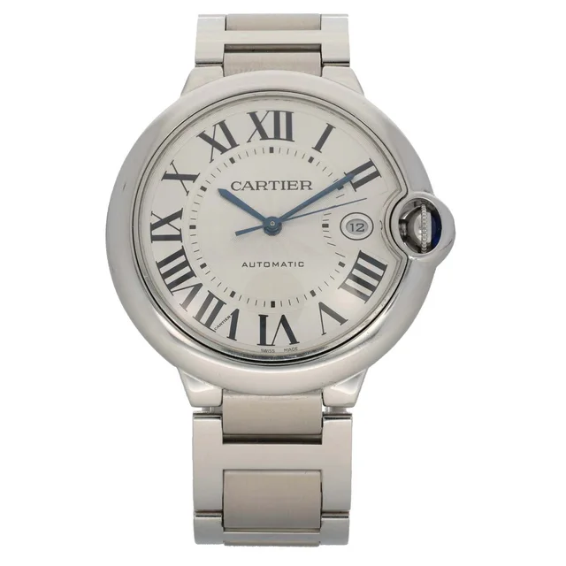 Cartier Ballon Bleu W69012Z4 42mm Stainless Steel Watch in Blue from H&T