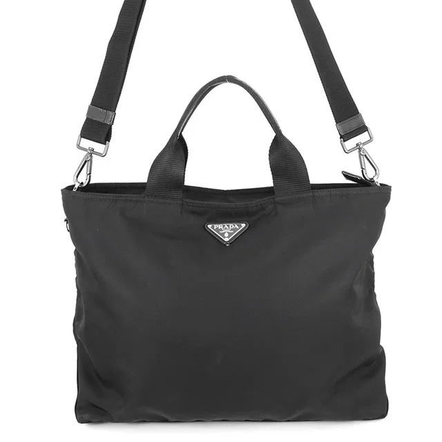 Prada 2WAYTote Bag Black1BG387 Nylon Leather in Nylon from GALLERY RARE