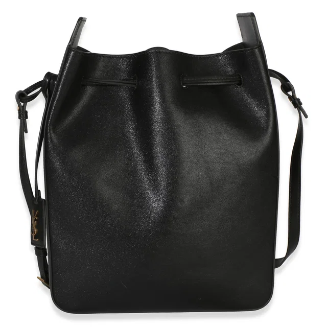 Saint Laurent Black Calfskin Small Bucket Bag Leather Handbag in Black Calfskin from HEWI