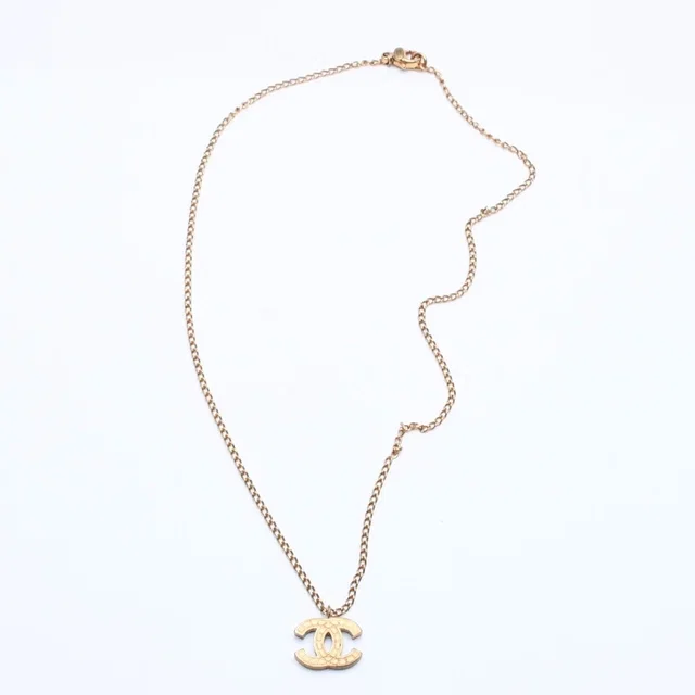Chanel 03P Necklace CC Logo 03 Gold in Gold from The Reluxe