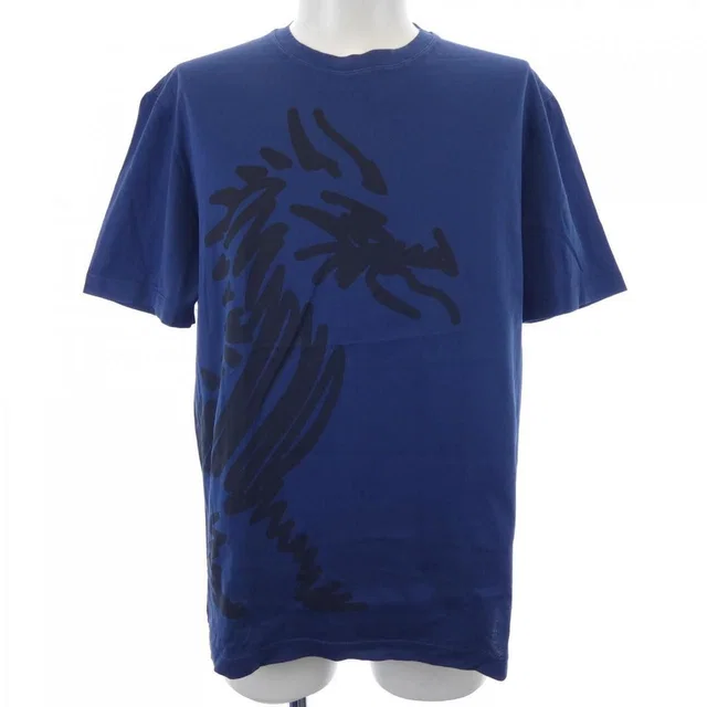 Hermès Emblem Cotton T-Shirt in Blue from The Reluxe