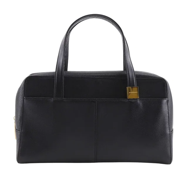 Burberry Grained Leather Handbag in Caviar leather from LuxUness