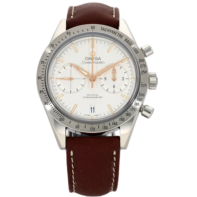 Omega Speedmaster 57 331.12.42.51.02.002 41.5mm Stainless Steel Watch in Leather from H&T