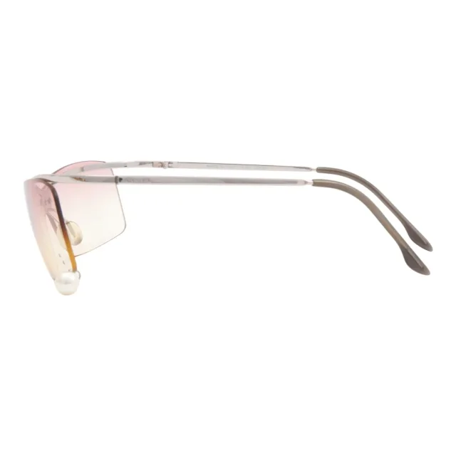 Chanel Logo plate drop charm rimless sunglasses pink from VINTAGE QOO TOKYO, photo 5 of 10