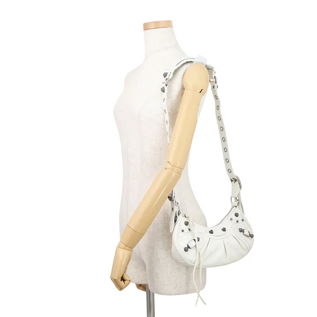 Balenciaga Le Cagoule Shoulder Bag White6713091VG9Y9104 Leather Size XS in Leather from GALLERY RARE, photo 4 of 4