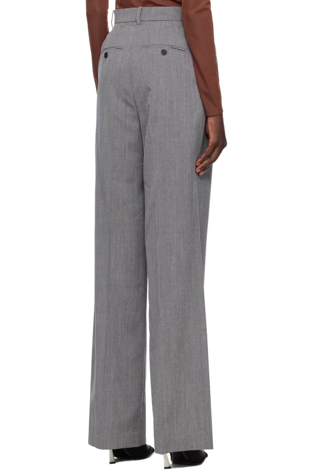 Pushbutton Gray Shoulder Puff Trousers, photo 3 of 4 from SSENSE