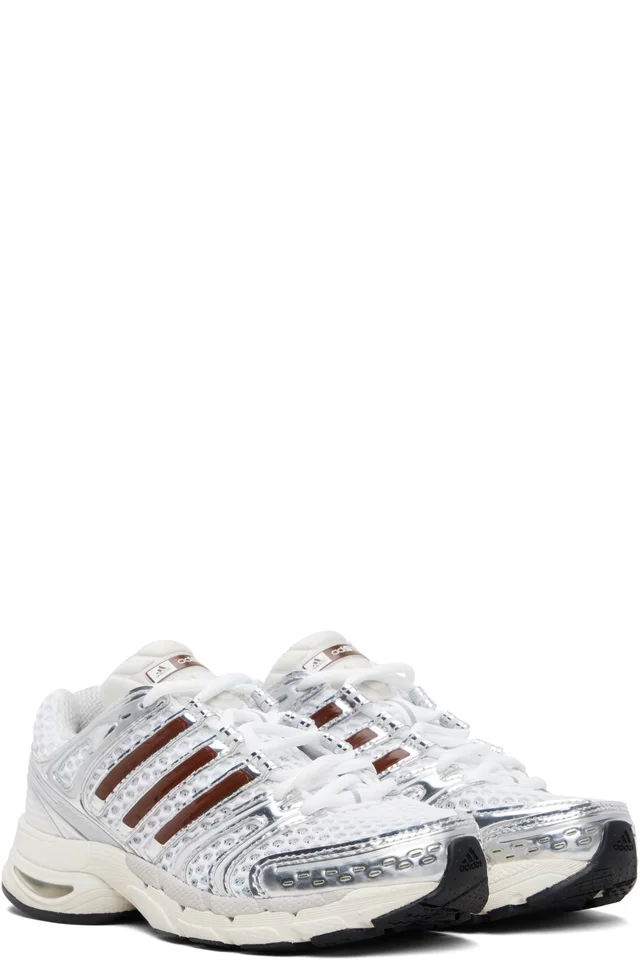 adidas Originals White & Brown Adistar Control 5 Sneakers, photo 4 of 5 from SSENSE