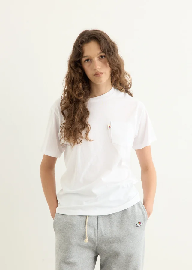 HOMMEGIRLS Pocket T-Shirt in White from Incu, photo 1 of 1