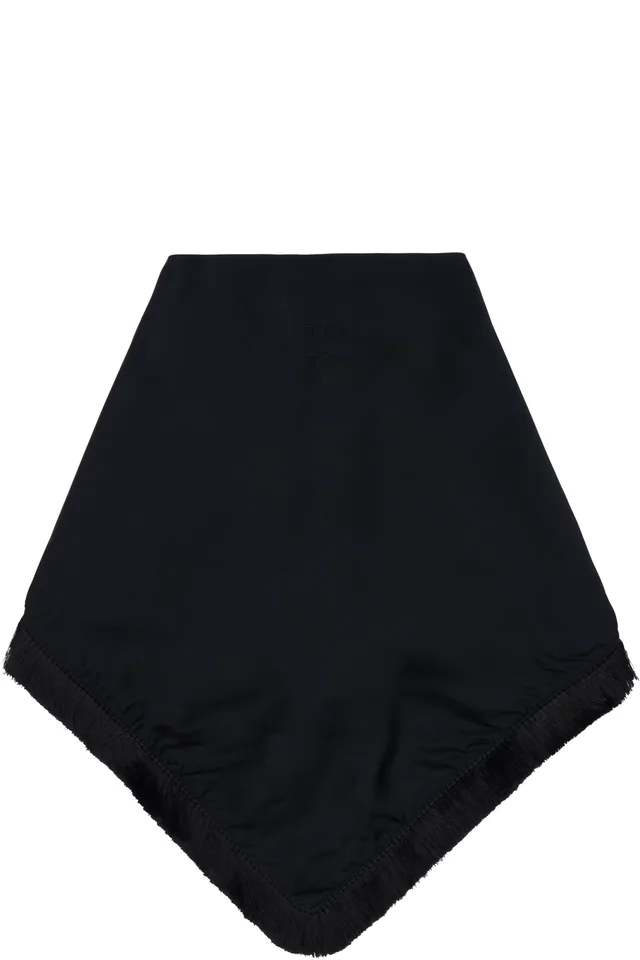 Toga Pulla Black Fringe Scarf, photo 2 of 3 from SSENSE