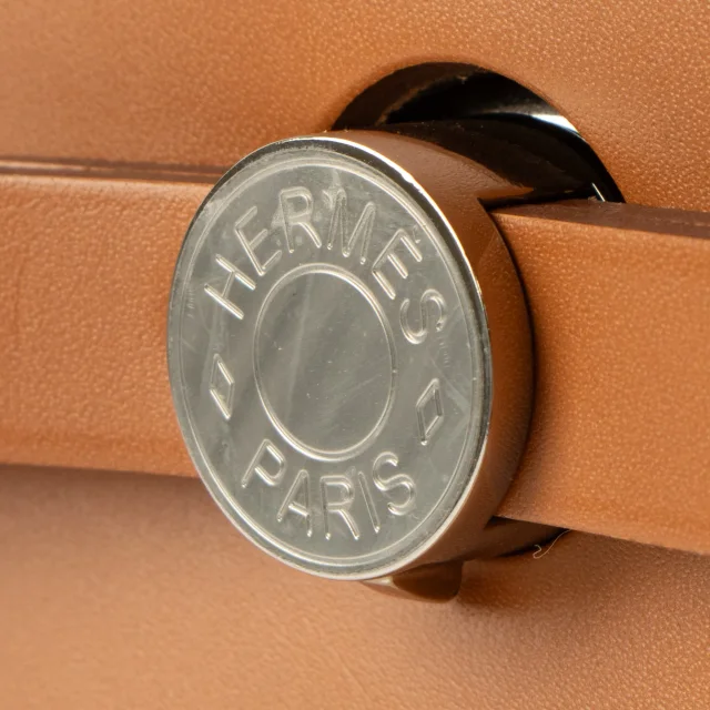 Hermès Herbag Zip 31 Beton/Fauve Toile Officier/Hunter PHW in Canvas from Labellov, photo 7 of 7