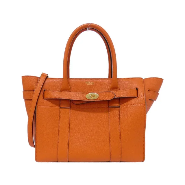 Mulberry Small Zipped Bayswater HH4406 205 Bag in N633/BRIGHT ORANGE / GOLD hardware leather from KOMEHYO