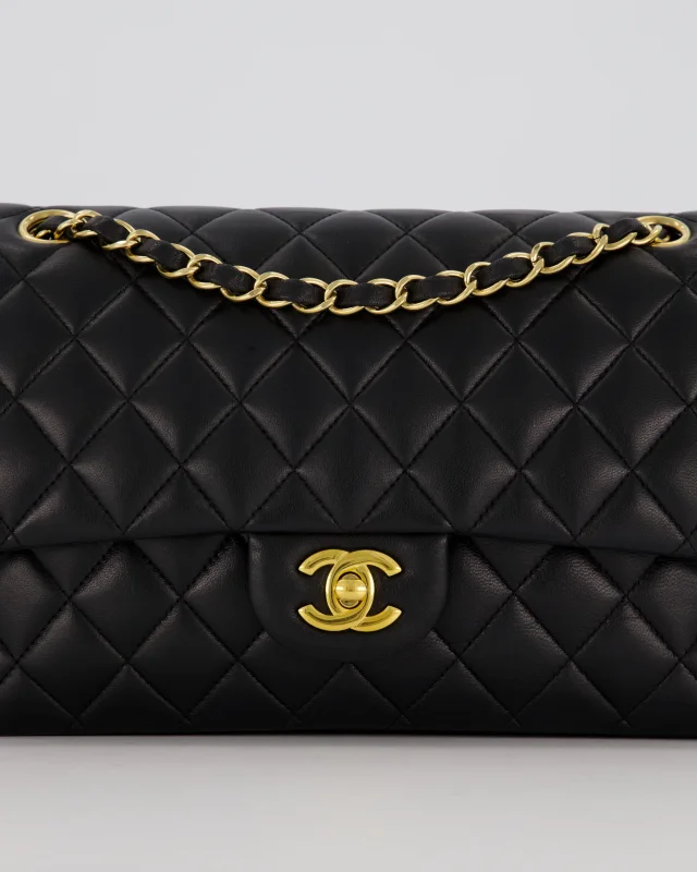 Chanel Medium Classic Double Flap Bag in Black Lambskin from Sellier, photo 14 of 19