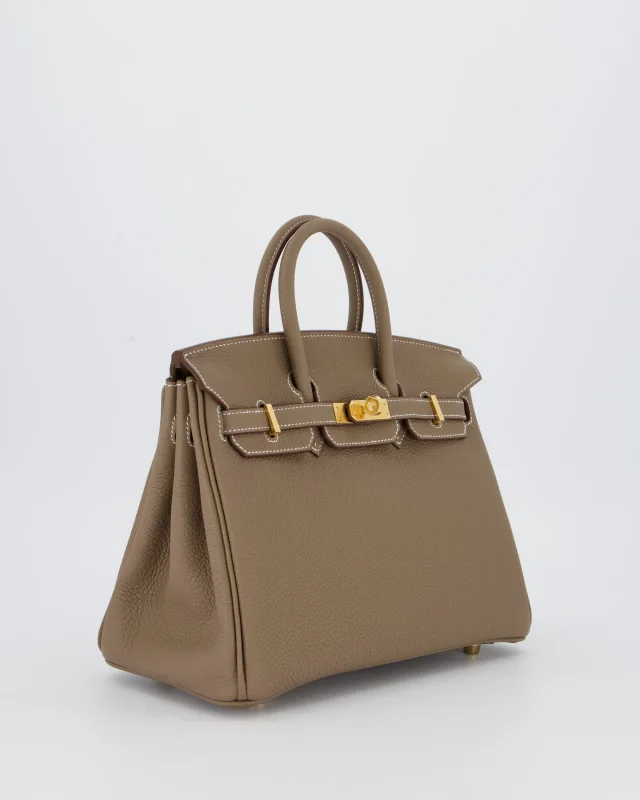 Hermès Birkin 25 Retourne Bag in Taupe Togo leather from Sellier, photo 4 of 22